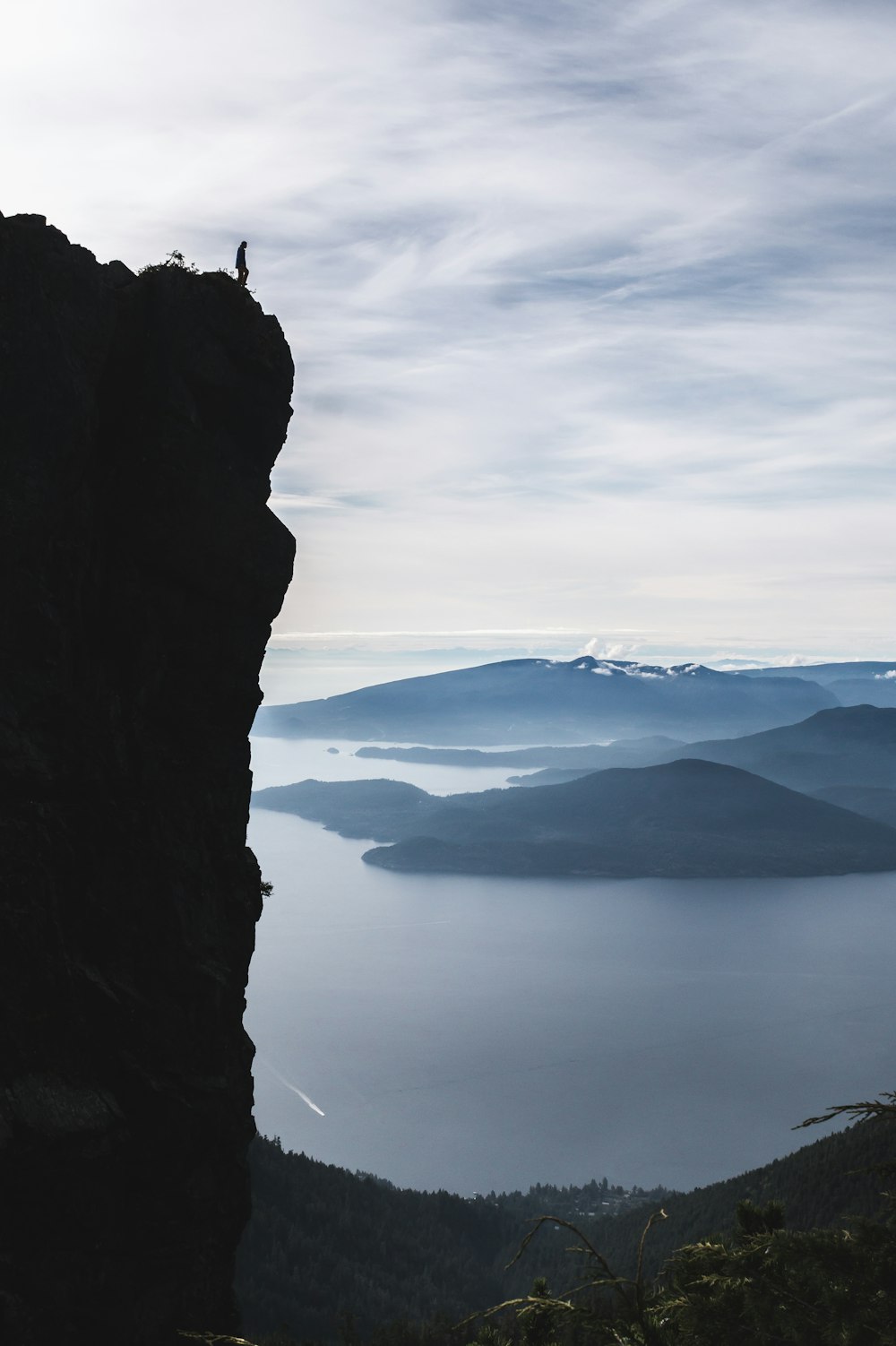 rock formation near body of water