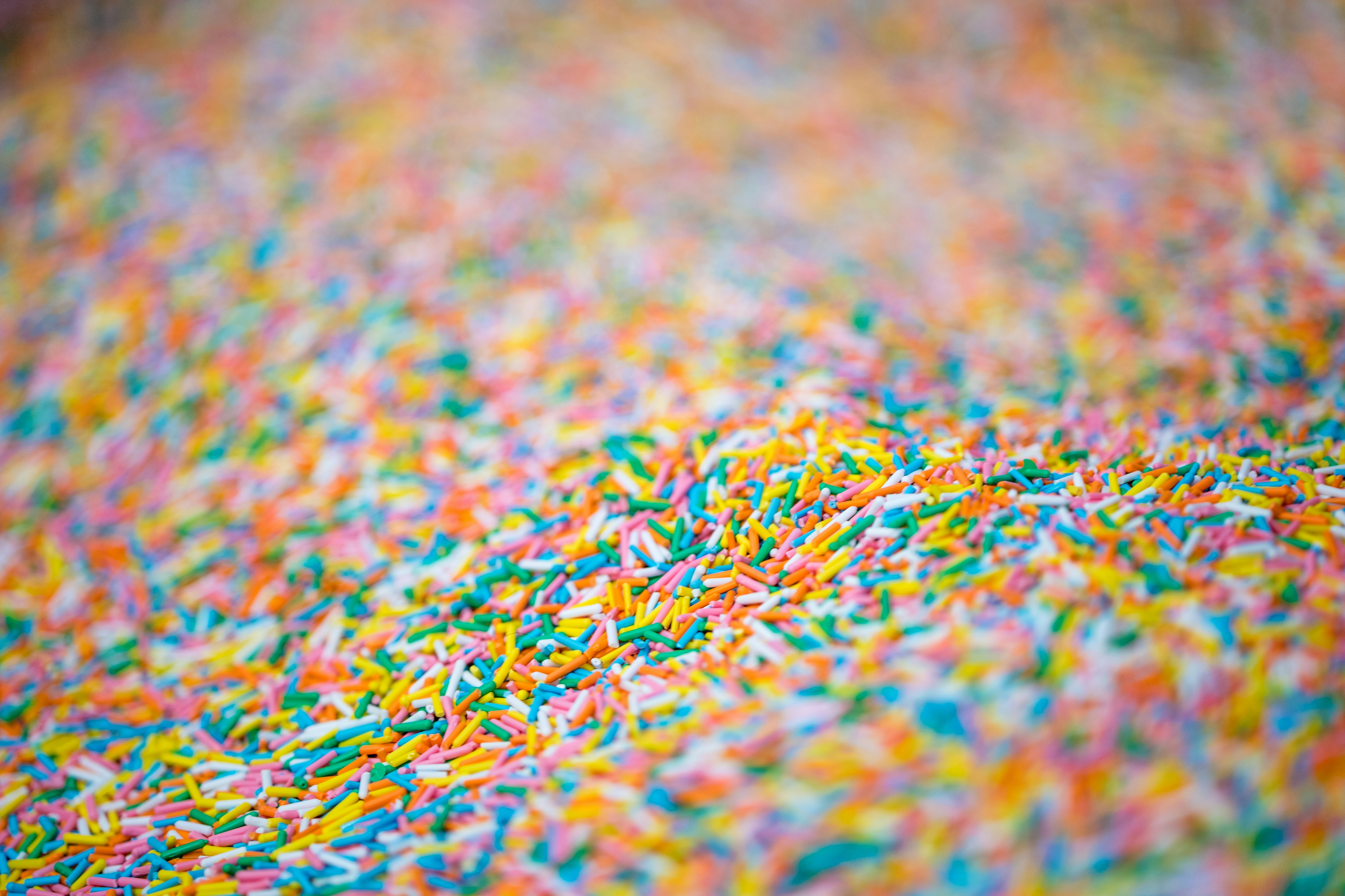 assorted-color sprinkles