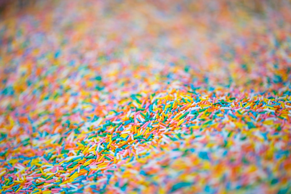 assorted-color sprinkles