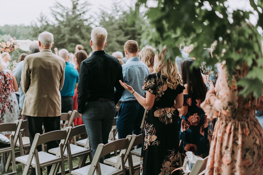 group of people praying