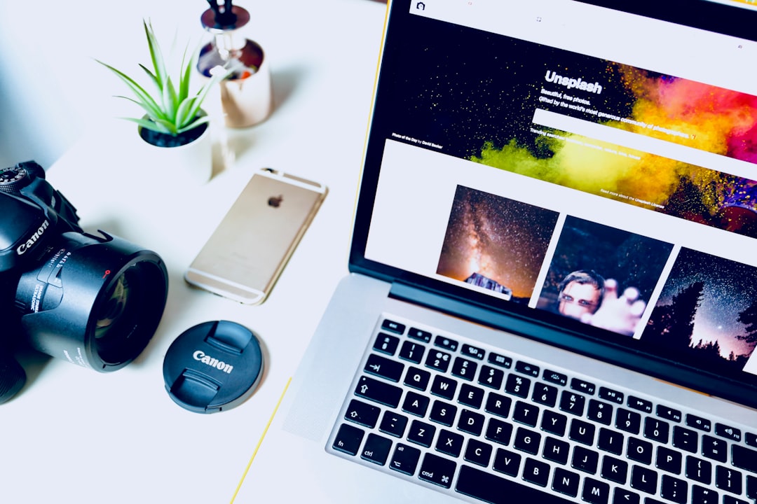 turned on MacBook Pro near rose gold iPhone 6s, Unsplash