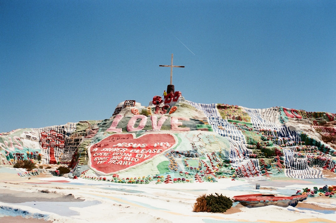 travelers stories about Hill in Salvation Mountain, United States