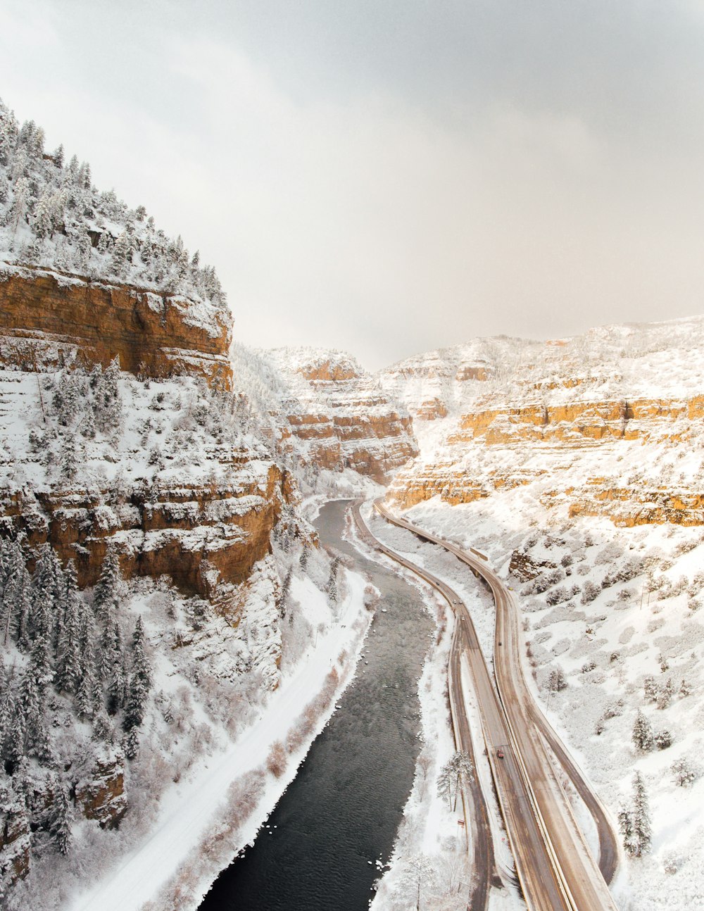 road between mountain alps