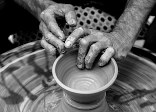 brown clay pot