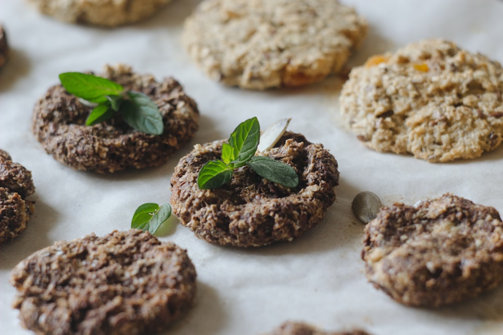 cookies on white surface