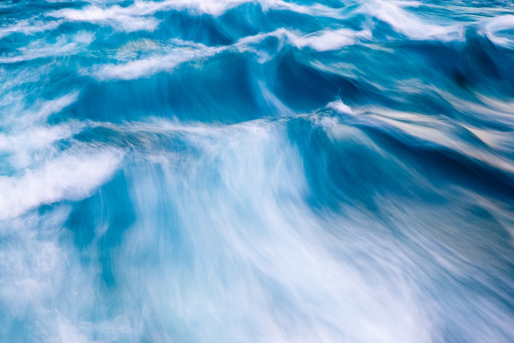 Foto Time-Lapse das Ondas do Mar