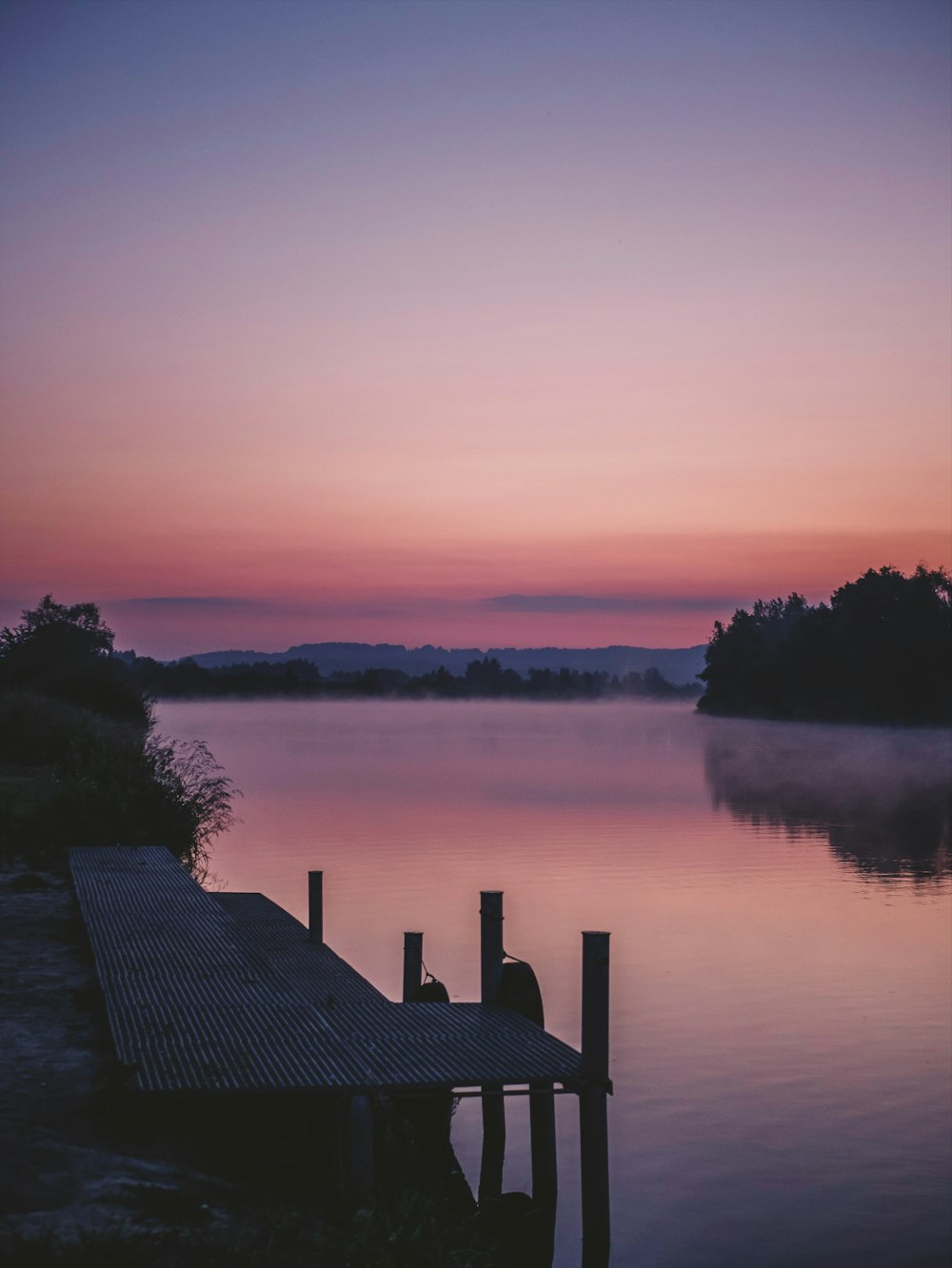 brown wooden dock