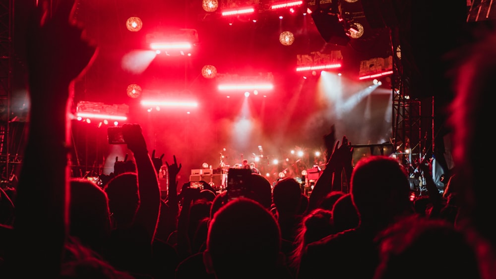 photo of people inside concert venue