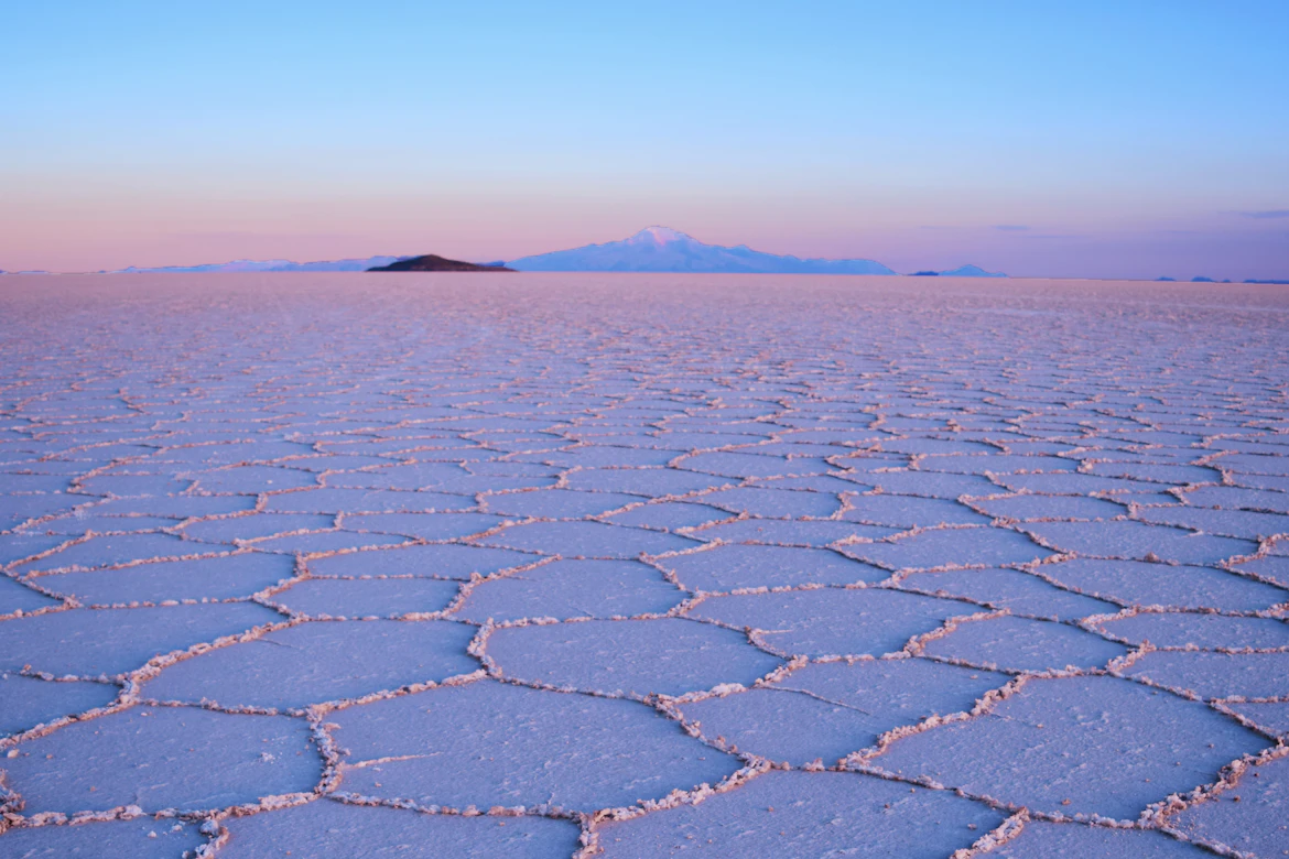 Expansive salt flats of Uyuni