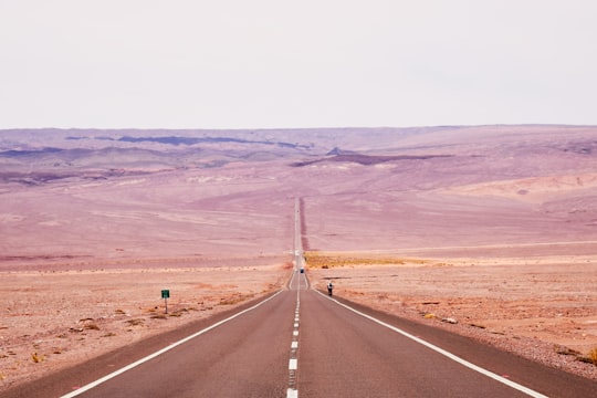 landscape photography of brown wide road in Atacama Desert Chile