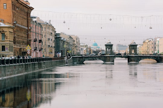 landscape photography of beam bridge in Saint Petersburg Russia