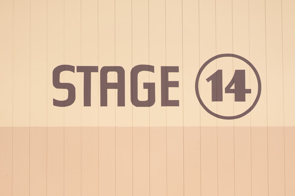 Stage 14 text overlay