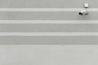 High-tech surveillance camera network monitoring a strategic border zone under navy and tactical green tones.