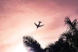 airplane under cloudy sky during daytime