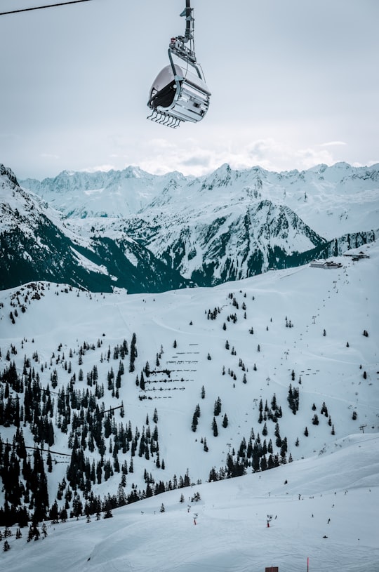 photo of gray cable car in Kleinwalsertal Austria