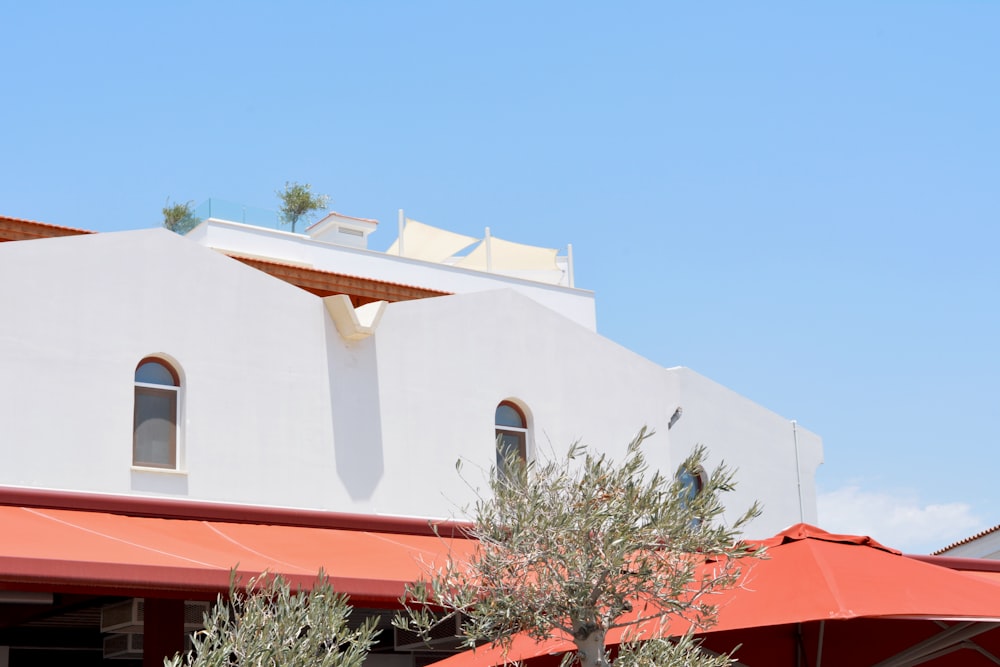 white and orange concrete building at daytime