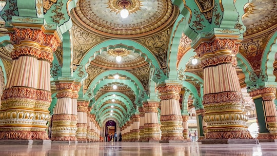 teal and brown cathedral in Exhibition Grounds India