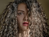 woman's face on focus photo