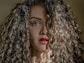 woman's face on focus photo