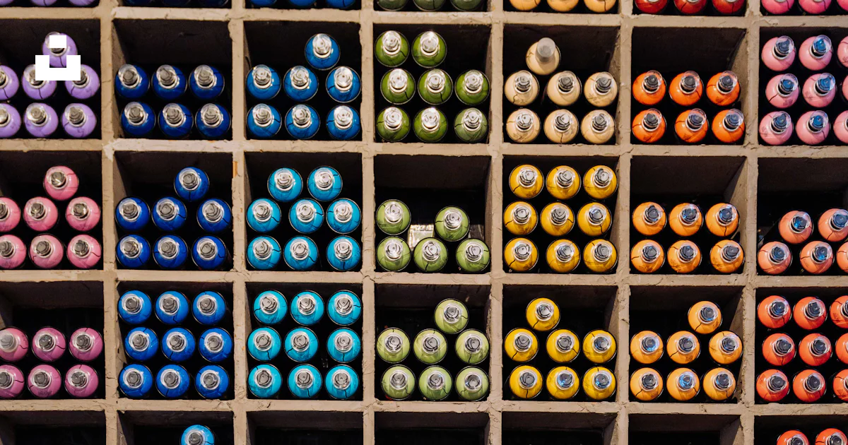 Assorted-color container lot photo – Free Can Image on Unsplash