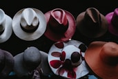 various colored hats - hat day - January 15