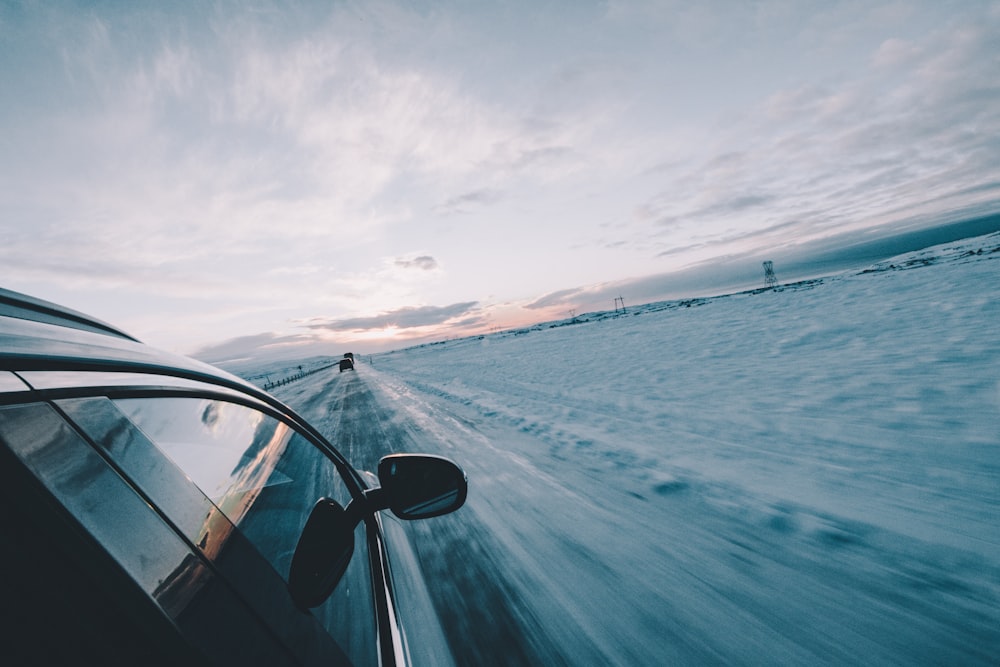 time lapse photo of vehicle