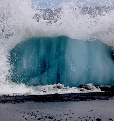 landscape photo of water splash