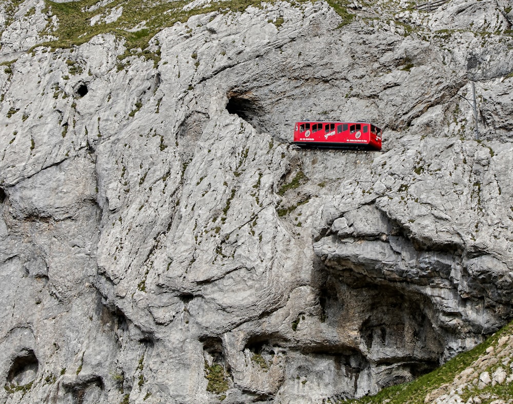 red bus during daytime photo