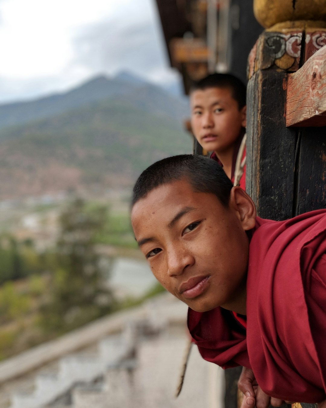 travelers stories about Temple in Nyamai Zam Footbridge, Bhutan