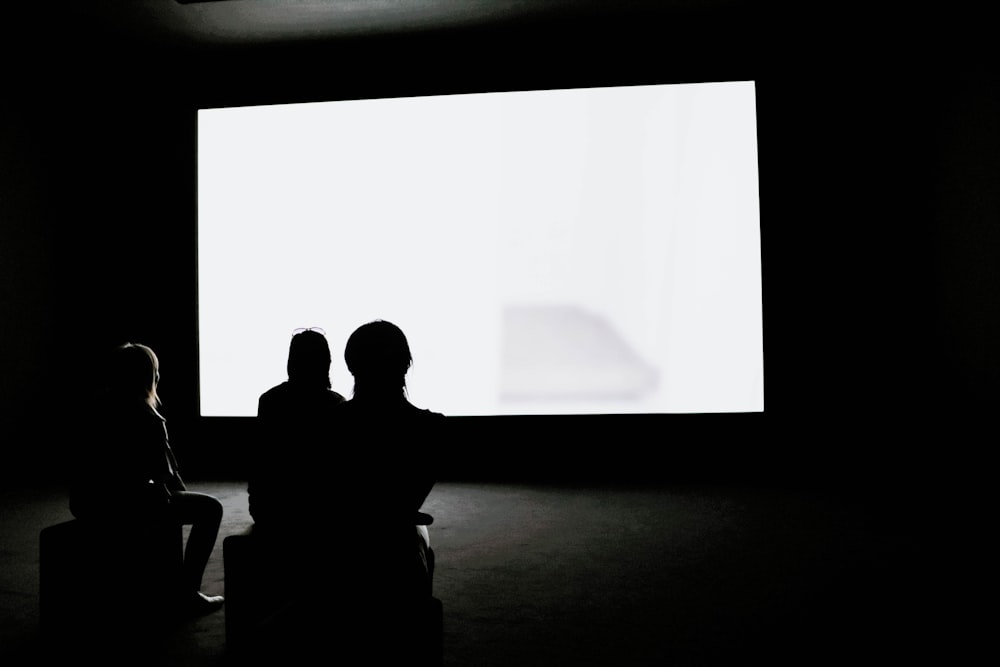 people looking on projection screen