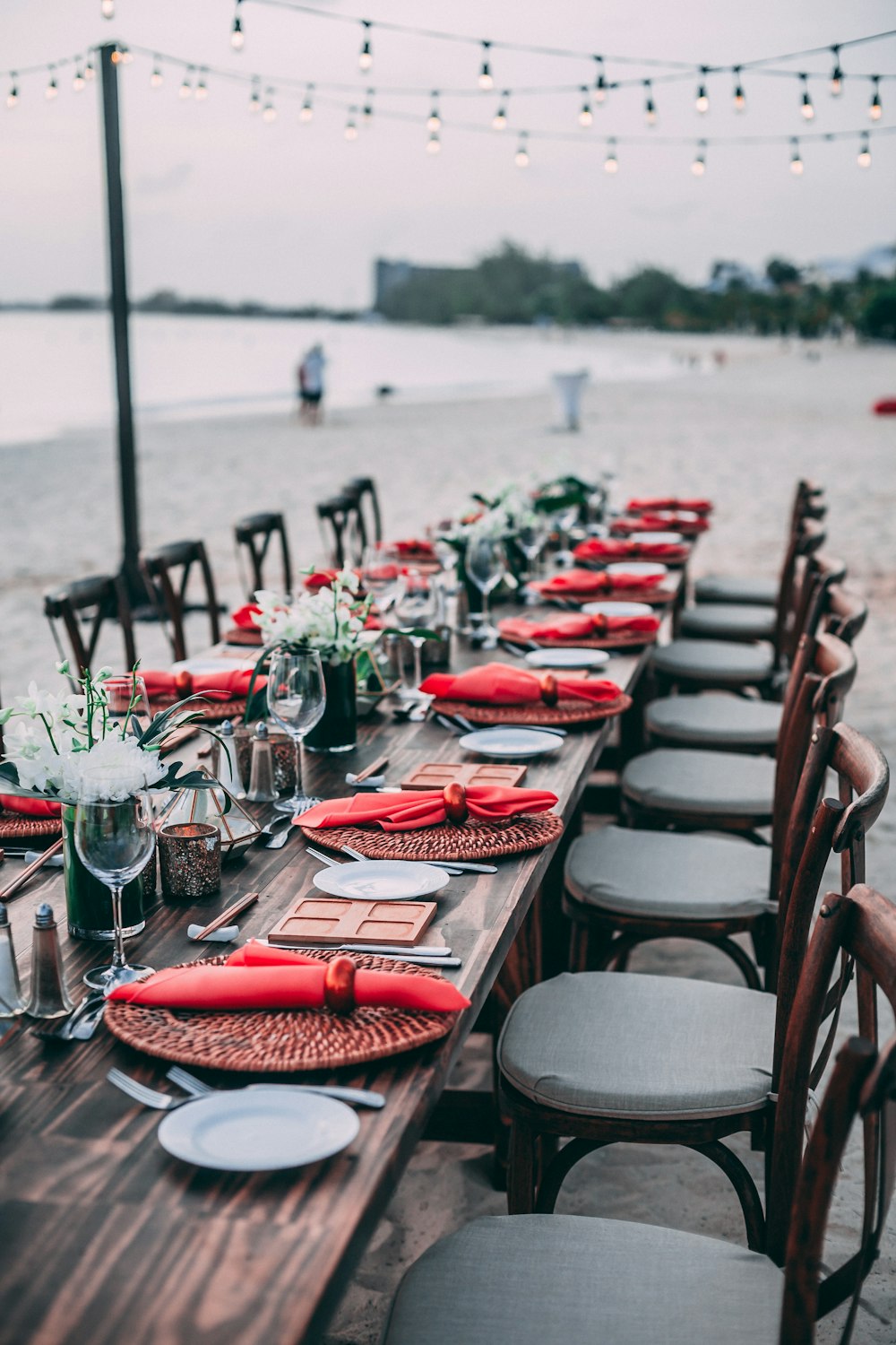 selective focus photo of dining table