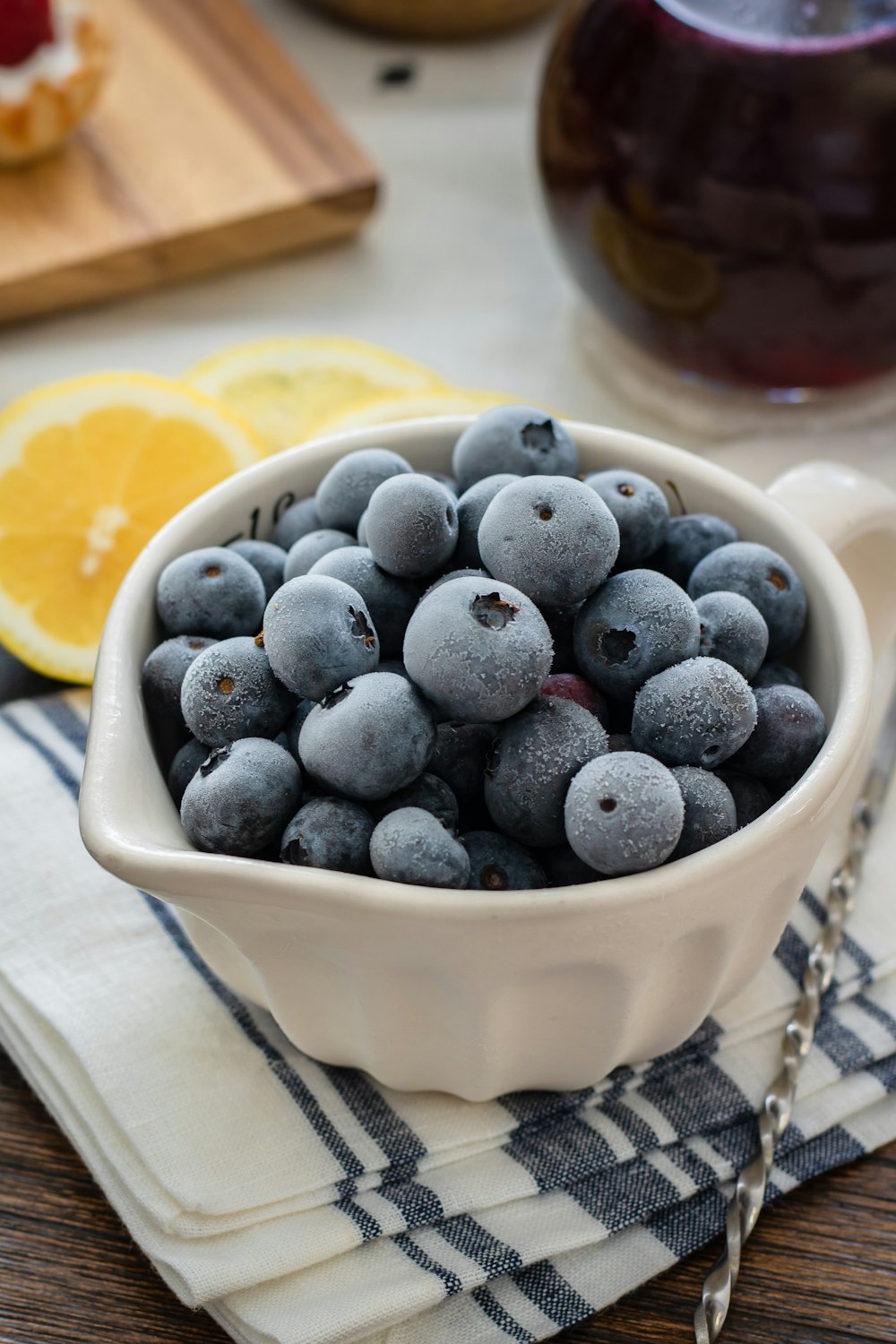 blueberry in ramekin