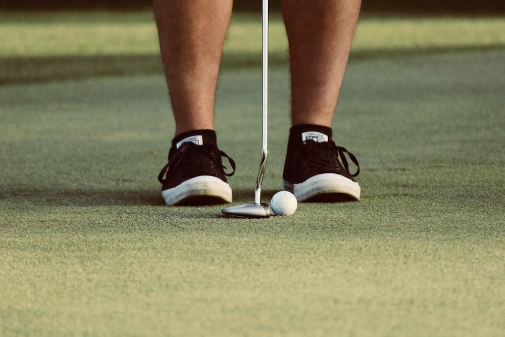 man playing golf