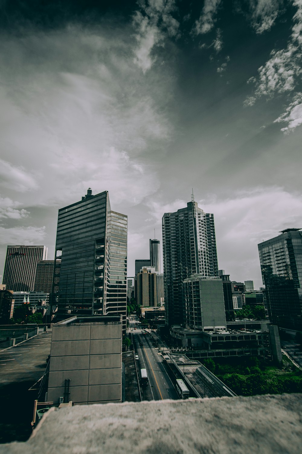 photo of a high-rise buildings