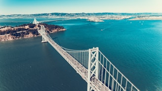 white bridge over body of water