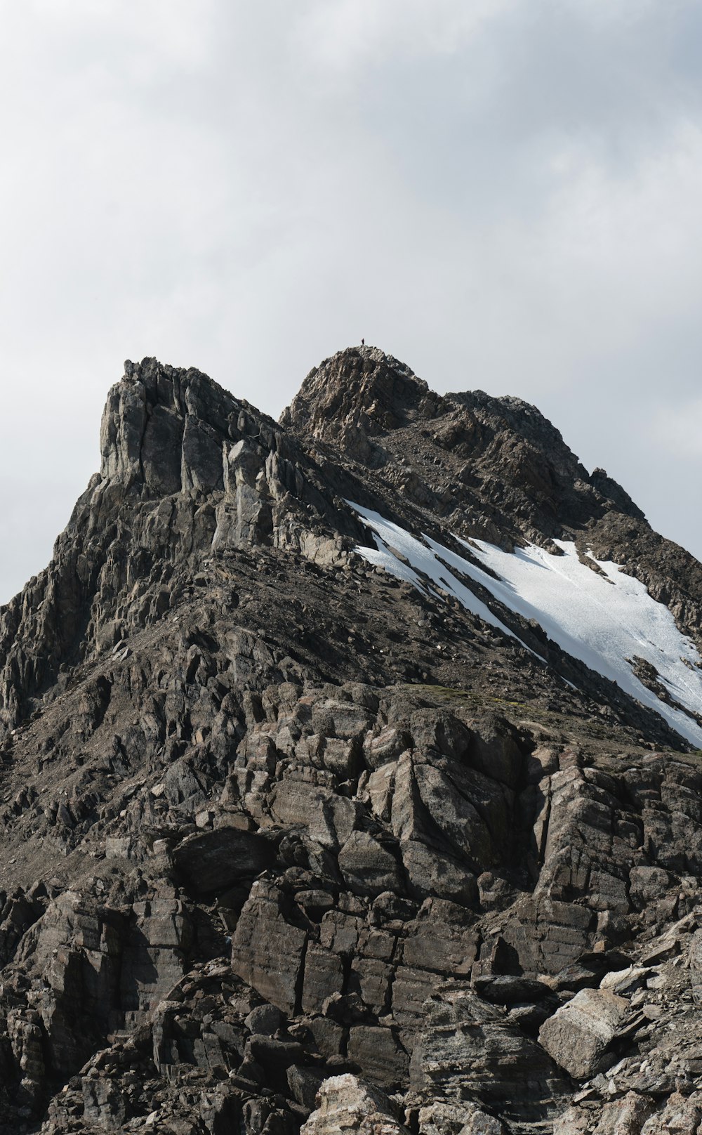 snow-covered mountain photography