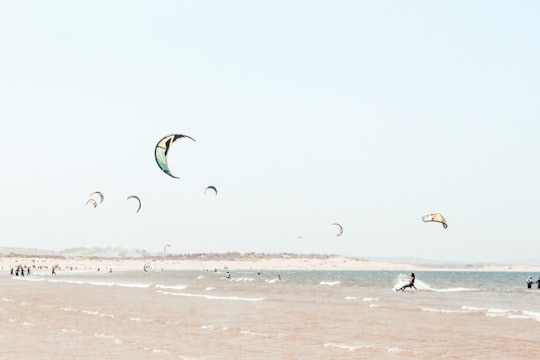 person surfing with glider during daytime in Taghazout Morocco