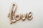 gold love balloon