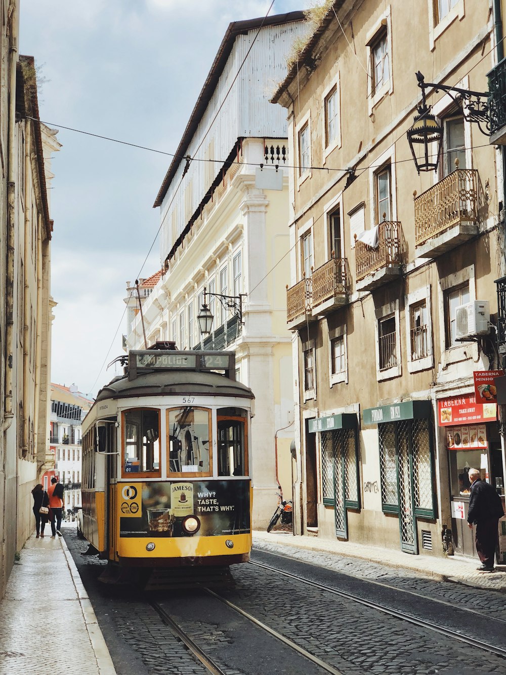 bus between buildings