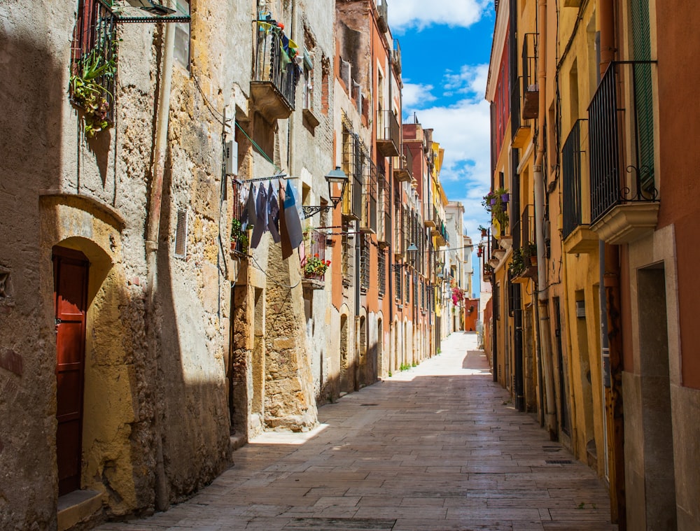 European streets with no people