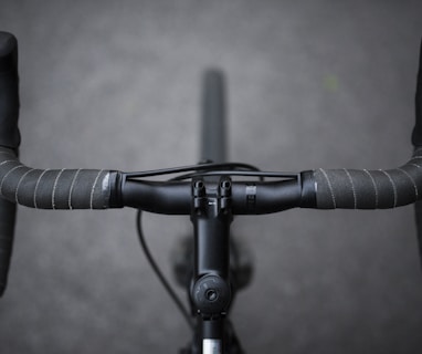 gray and black road bike