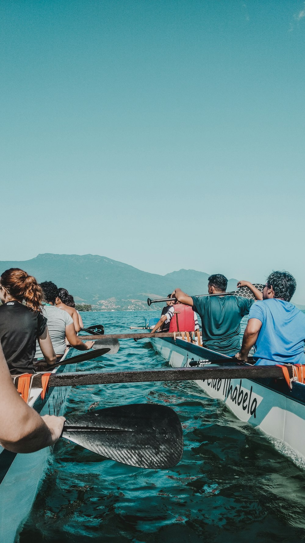 man holding paddle