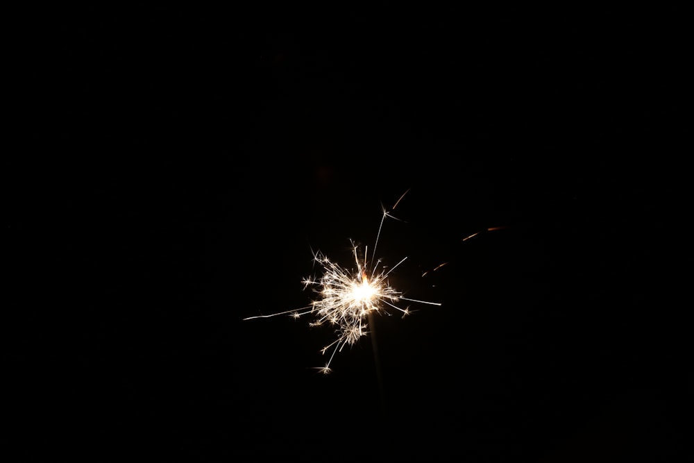 lighted sparkler