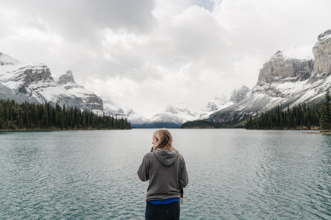 Glacial lake photo spot Spirit Island Clearwater County