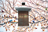 multicolored bird on trees painting