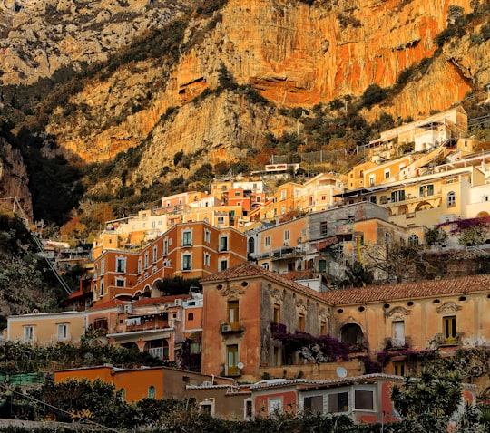 town near cliff in Positano Italy