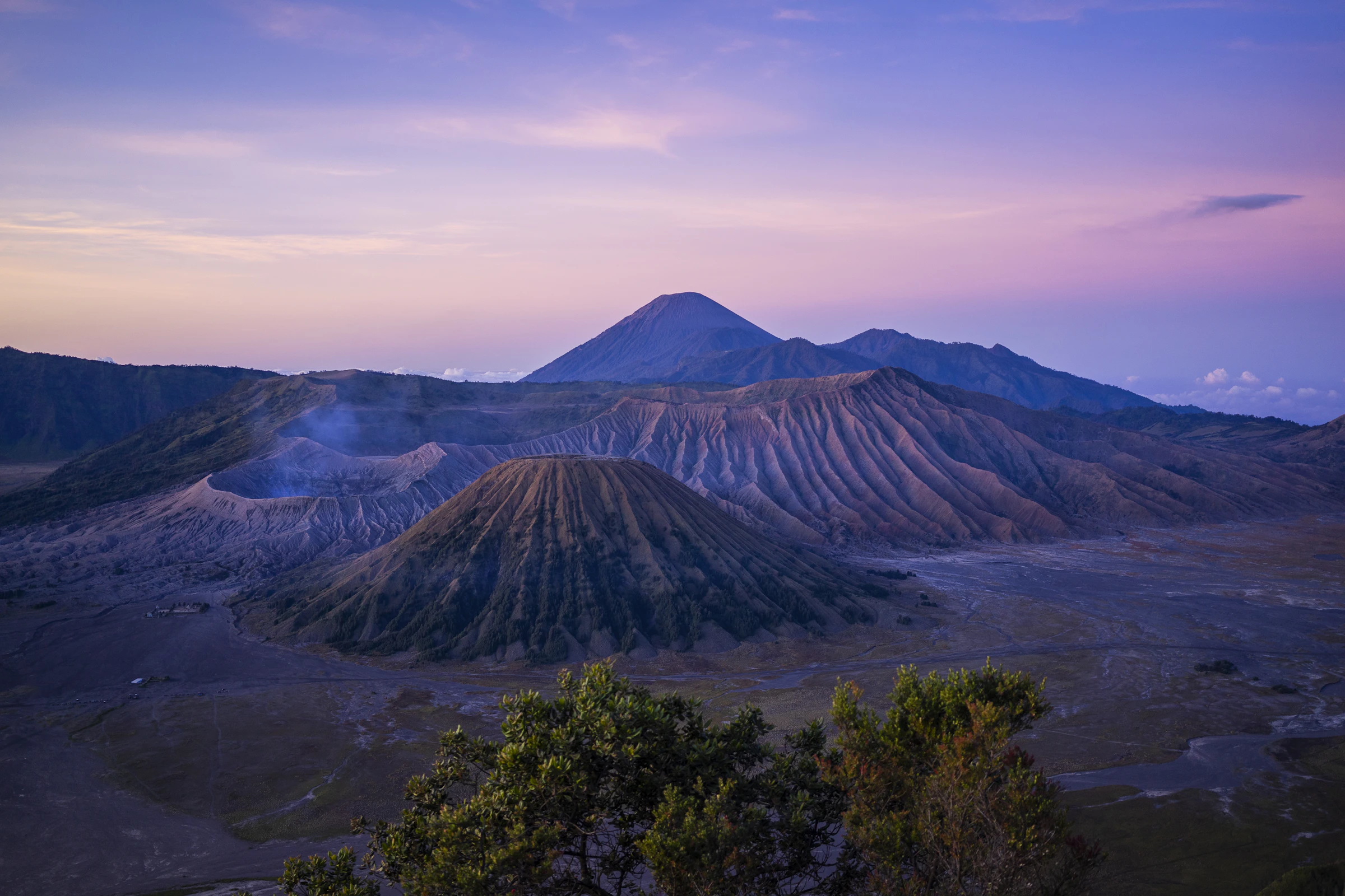Mount Bromo at sunrise in East Java, Indonesia