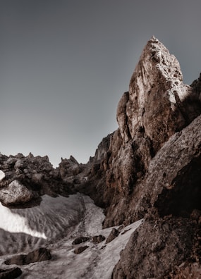 mountain and stream