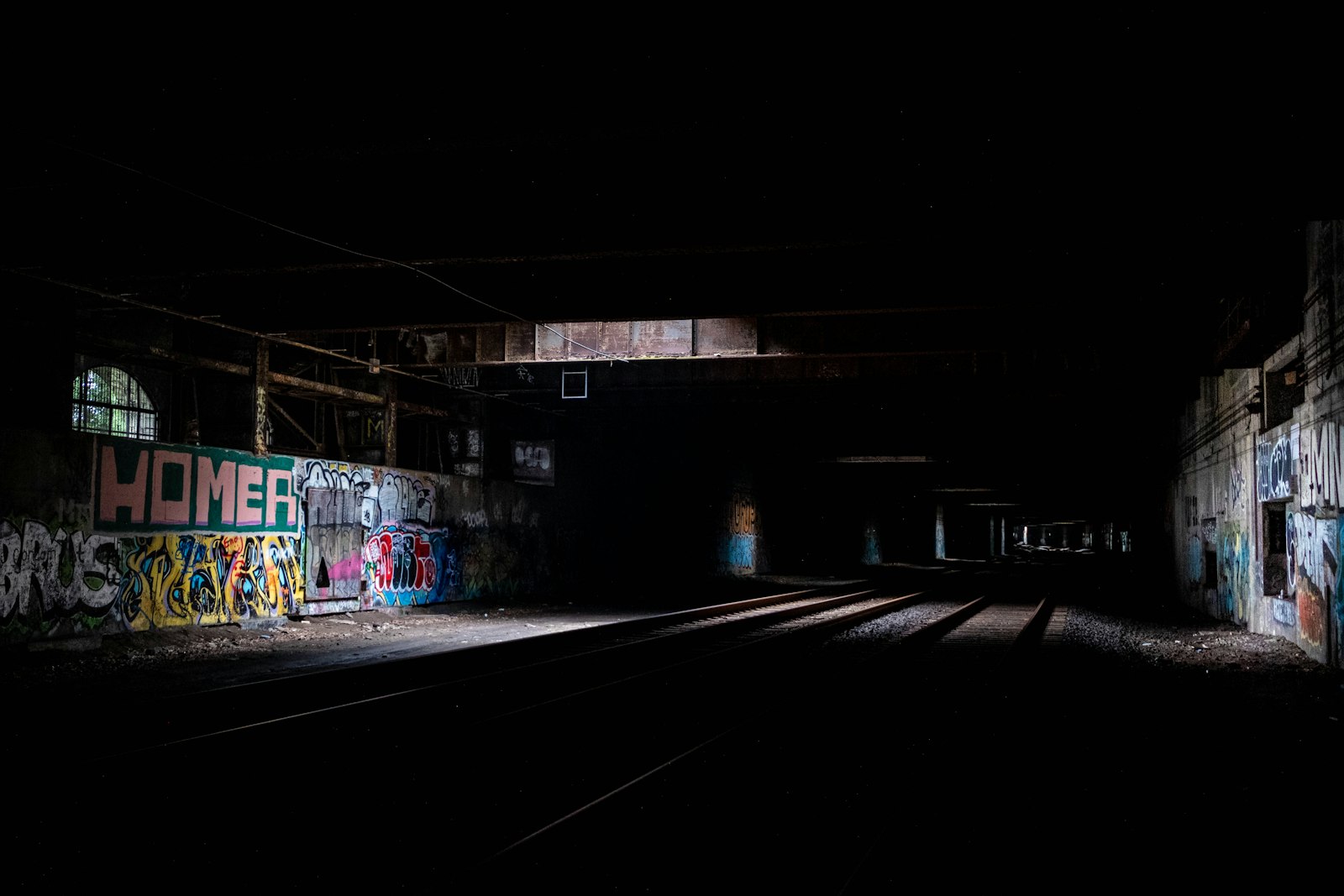 Fujifilm X-Pro2 sample photo. Dark train railways photography