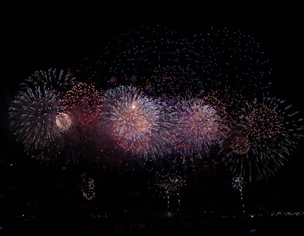 fireworks display at night